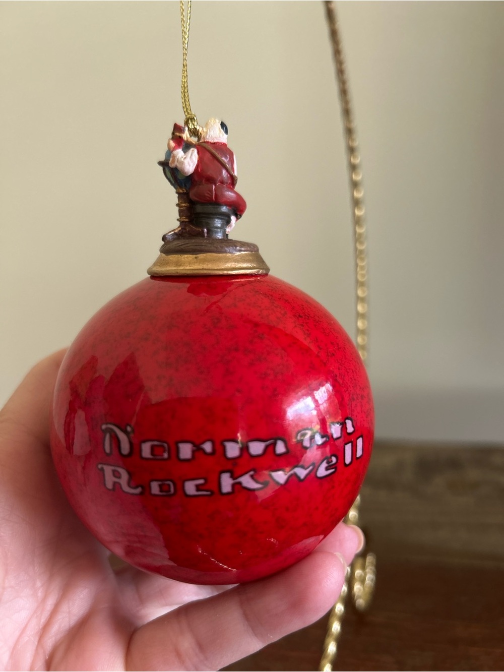 Norman Rockwell's Christmas Classics Heirloom Porcelain Ornaments-Is He Coming - Picture 3 of 6